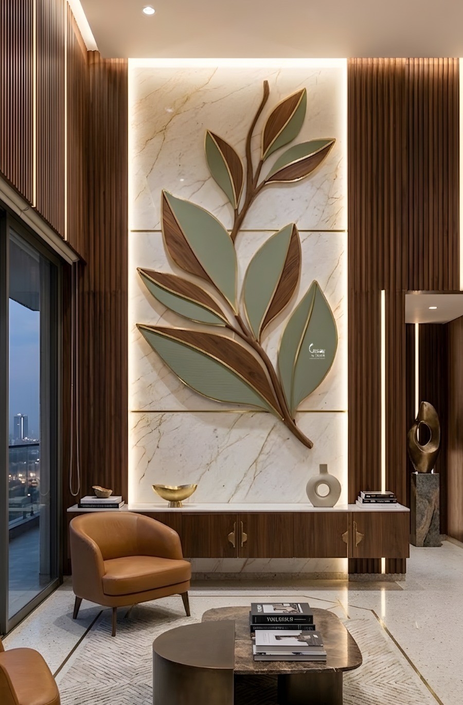 Designer Golden Frame Mirror