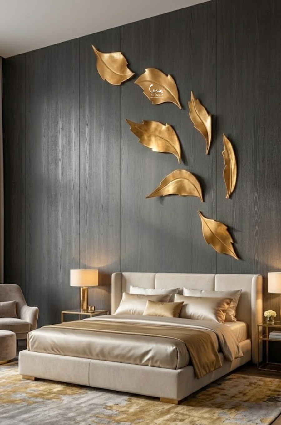 Designer Golden Frame Mirror