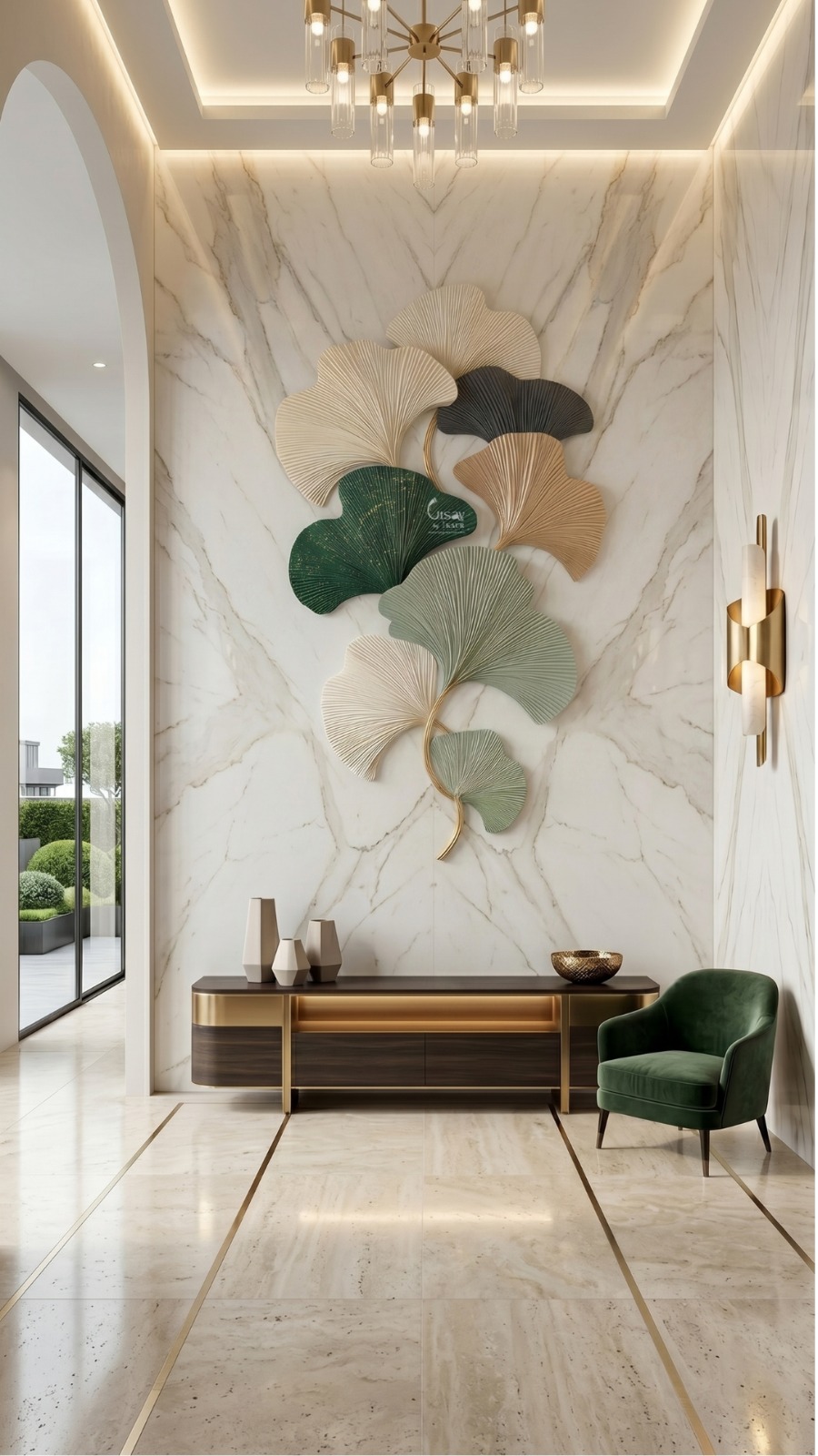 Designer Golden Frame Mirror