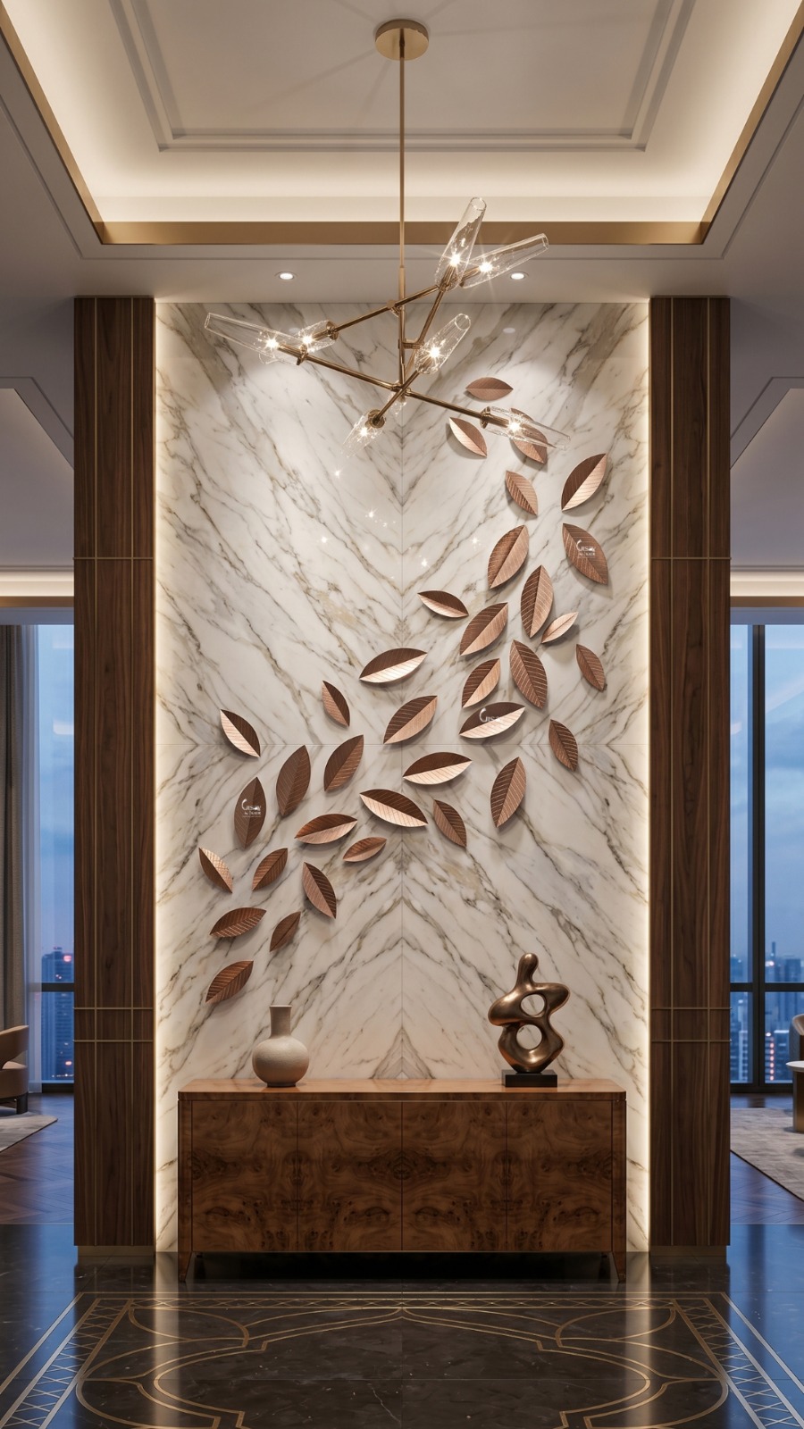 Designer Golden Frame Mirror