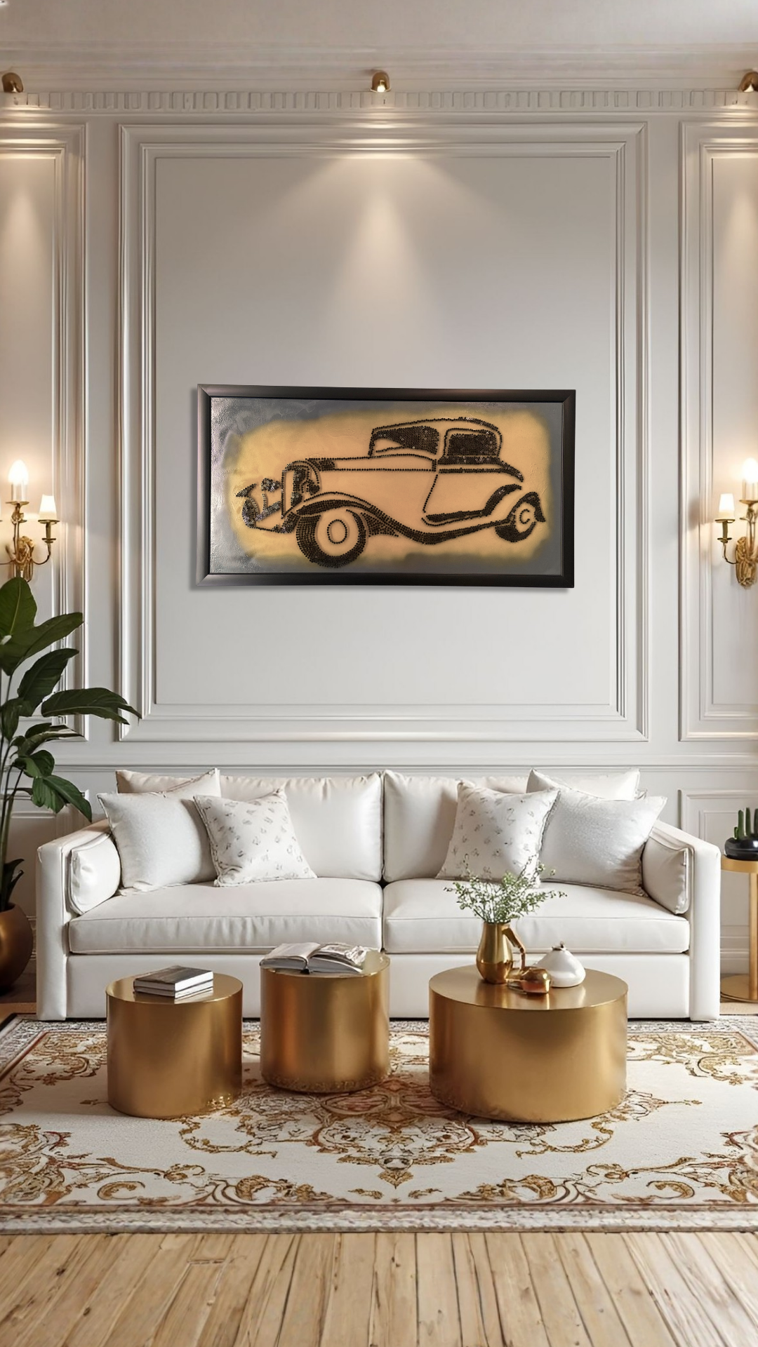 Designer Golden Frame Mirror