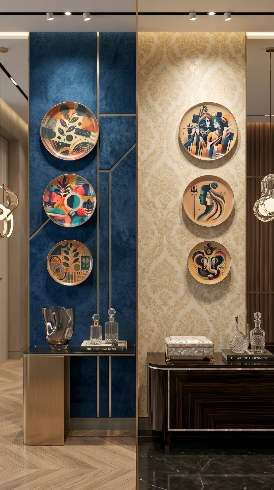 Designer Golden Frame Mirror