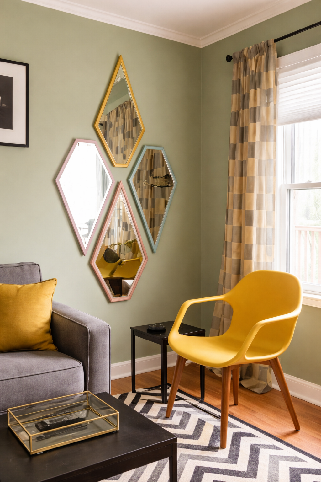 Designer Golden Frame Mirror