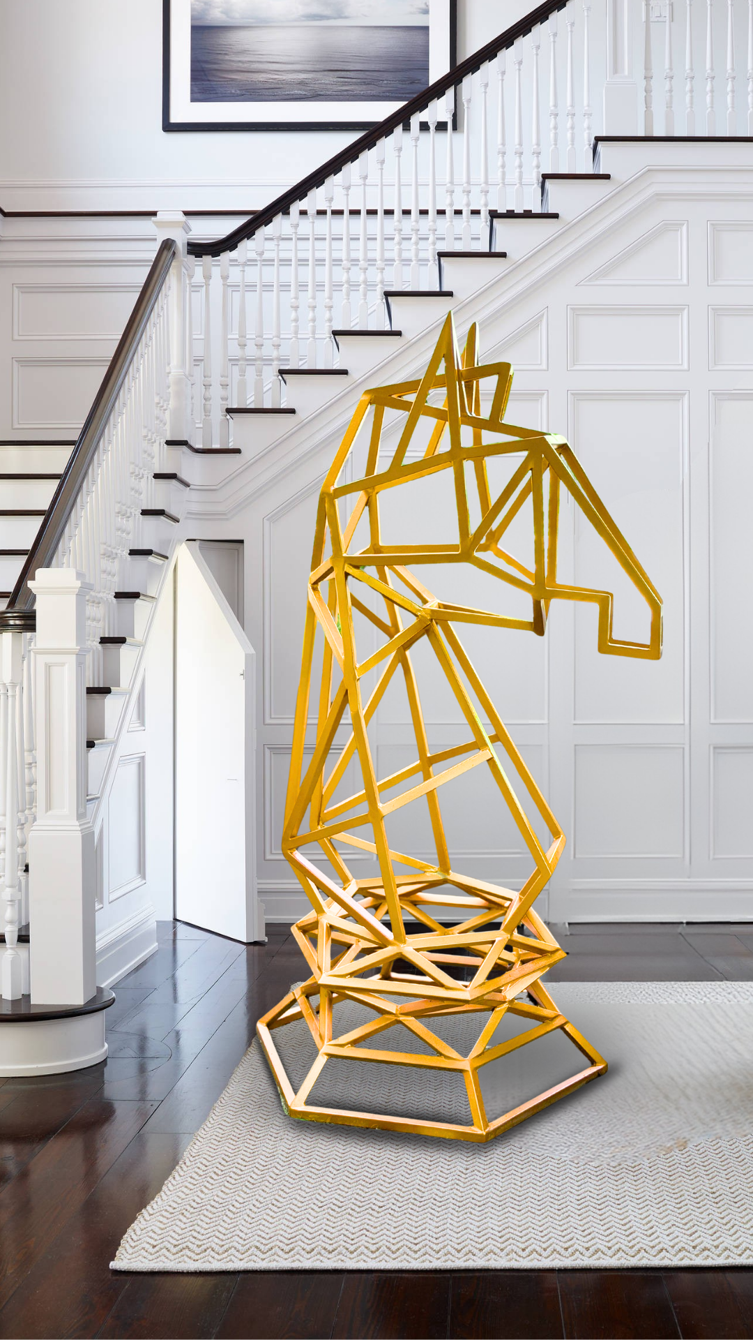 Designer Golden Frame Mirror