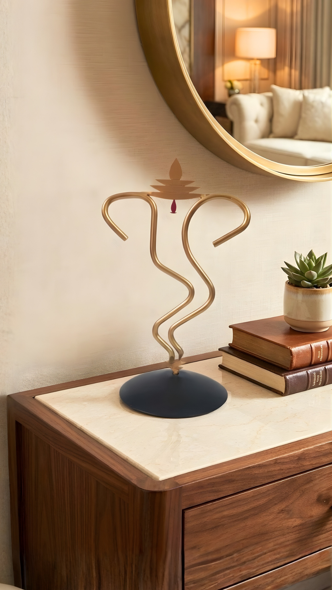 Designer Golden Frame Mirror