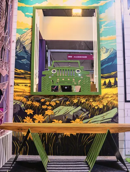 Designer Golden Frame Mirror