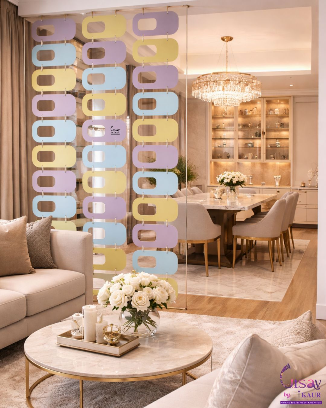 Designer Golden Frame Mirror