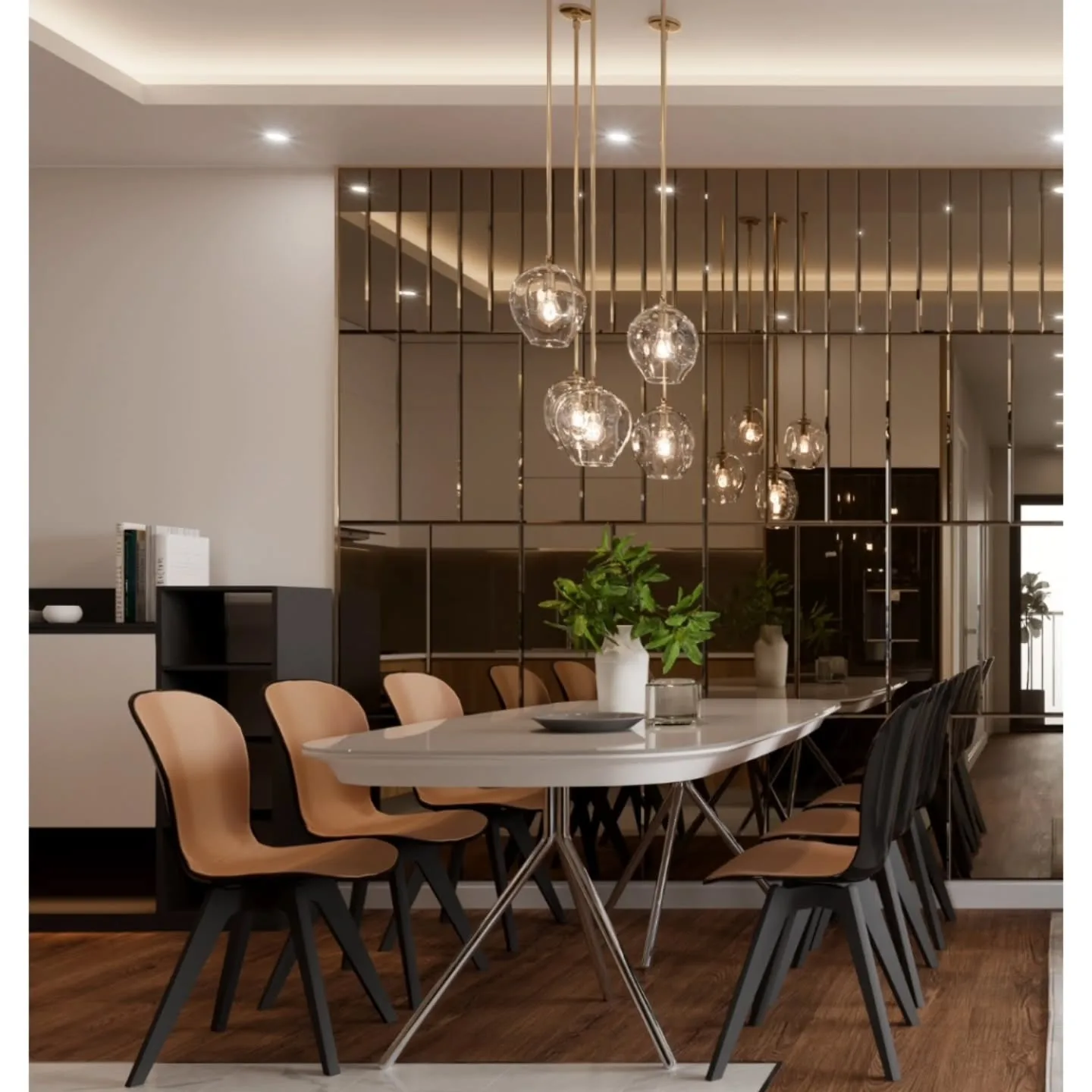 Designer Golden Frame Mirror